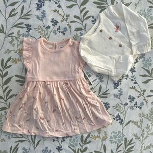 Carter’s 2 piece Dress Set, 12M NWT